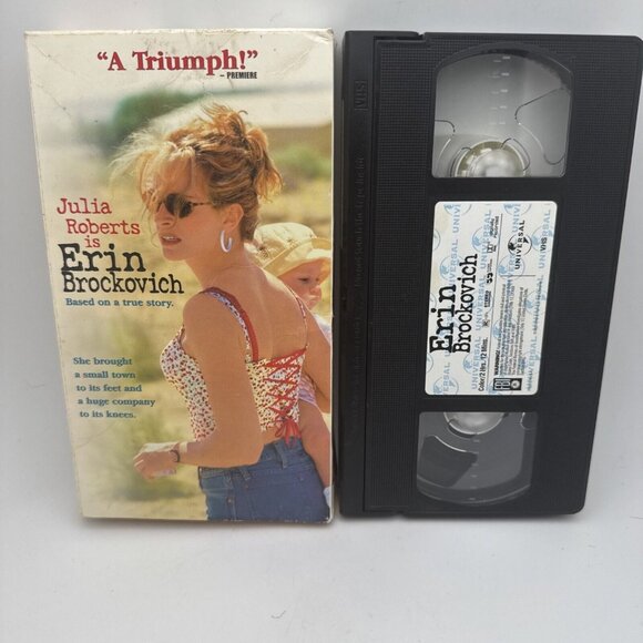 Erin Brockovich VHS tape 2000 Julia Roberts movie - Picture 3 of 3